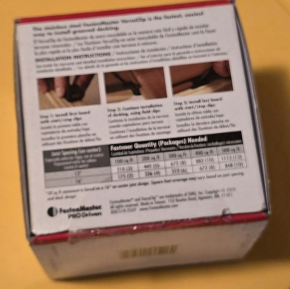 FastenMaster FMVC-50 Versaclip 90-Count Black Self-Drilling Clip Deck Hidden - Picture 4 of 5